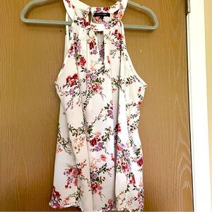 Papermoon Keyhole Halter Floral Blouse